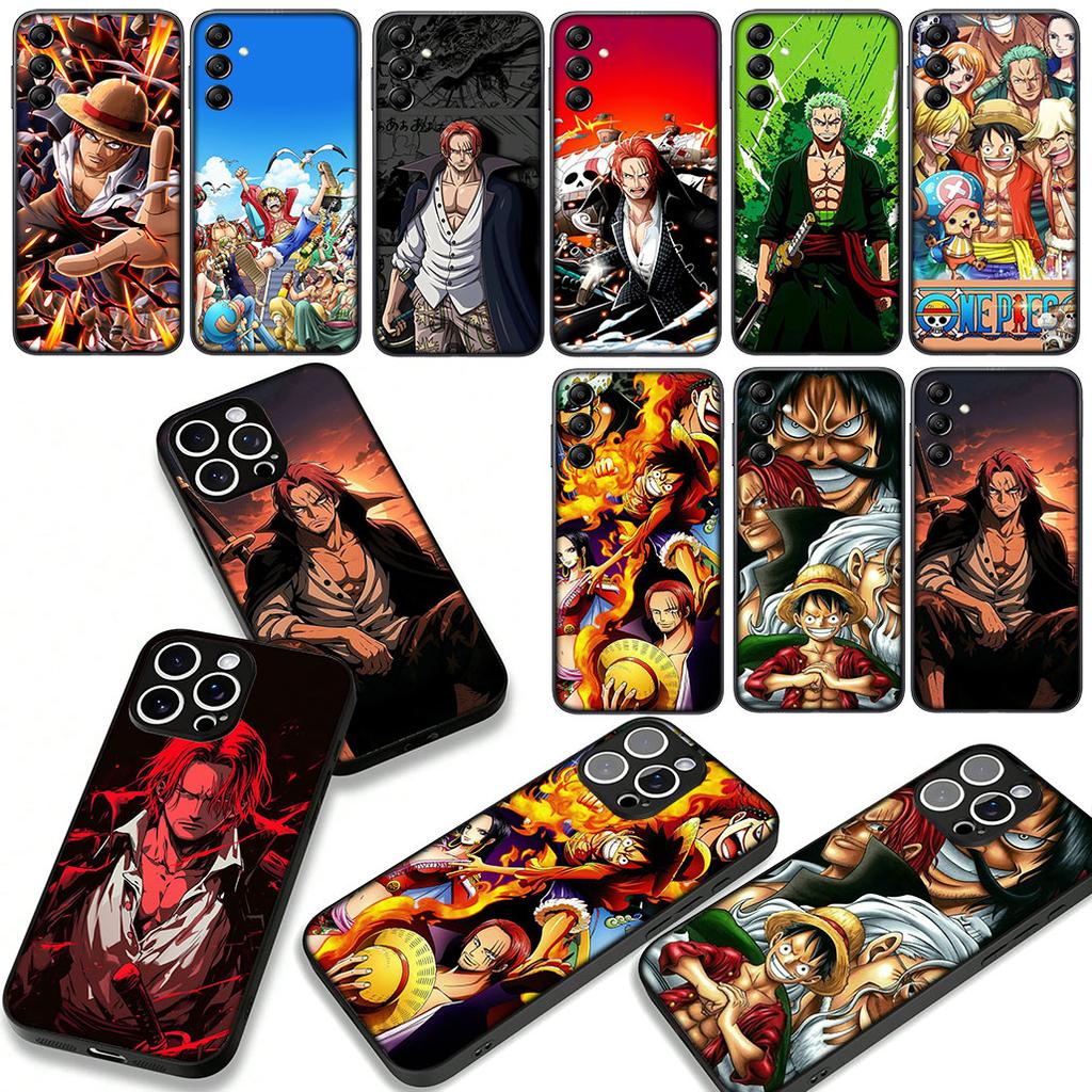 Shanks One Pieces Luffy Zoro Case for Samsung Galaxy A07 A13 A12 A14 A23 A42 A50 A51 A52 A53 A70 A71 A72 A21S A04 Note 20 9 8 10
