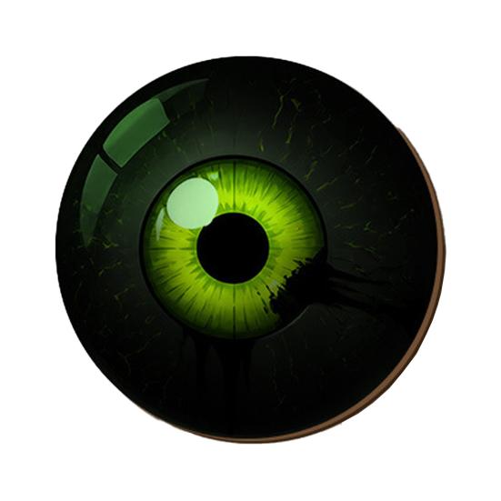 Creative Festival Door Ornaments Halloween Glowing Eyes, Glow in The Dark Eyeball Wooden Hanging Sign, Spooky Outdoor Courtyard Holiday Decor