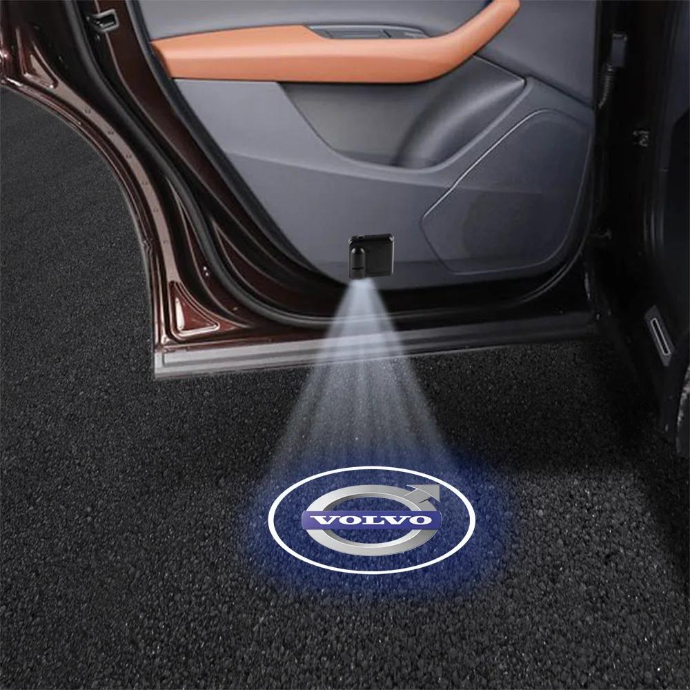 

1/2pcs HD Car Door Induction Magnetic Welcome Lamps For Volvo R Design T6 AWD C30 C40 C50 C70 S40 S60 S70 S80 S90 V40 V50 V60
