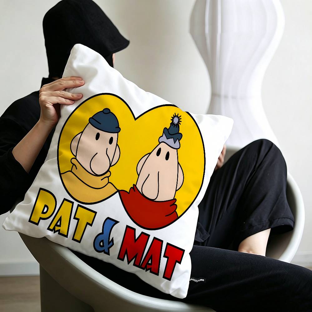 Cartoon PPat Mat Cushion Cover Inches Farmhouse Decor Home Throw Pillow Covers for Couch Decorations