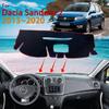 Armaturenbrett für Renault Dacia Sandero Stepway 2 II MK2 2013~ Anti-Rutsch Armaturenbrettmatte Teppichabdeckung Schützt Teppichpolster Auto Zubehör