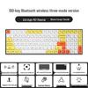 Wireless Bluetooth Mechanical Keyboard - 100-Key, Three-Mode, Compact Design, Office Customizable, Hot-Swappable Switches