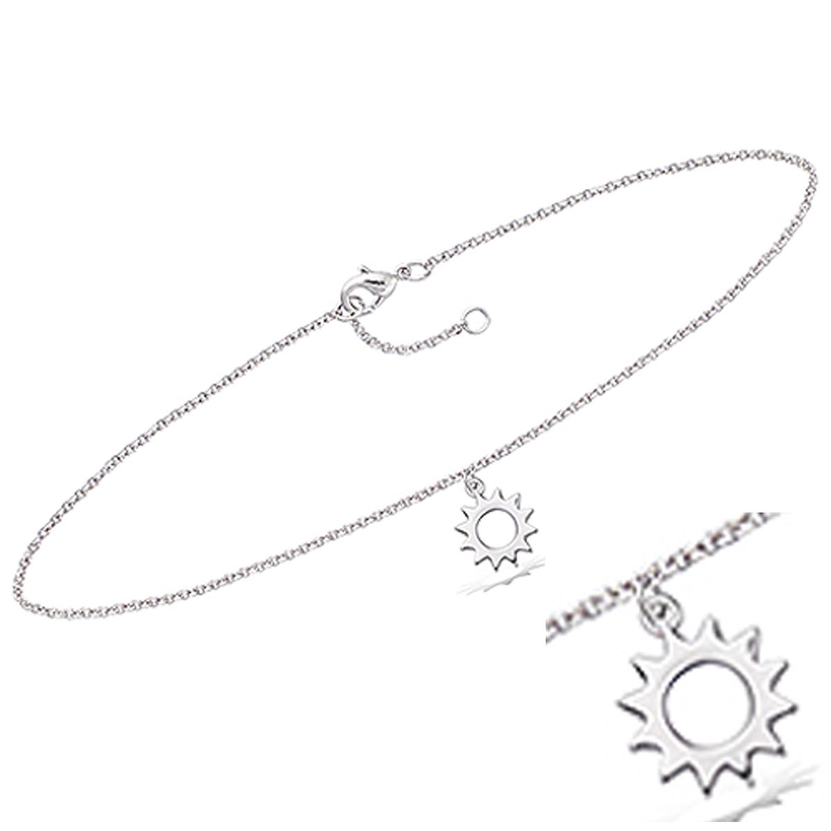 

Les Trésors De Lily [Q8230] - Серебряная цепочка на ногу Soleil , серебро (родиевое покрытие) - 25 см 10 мм