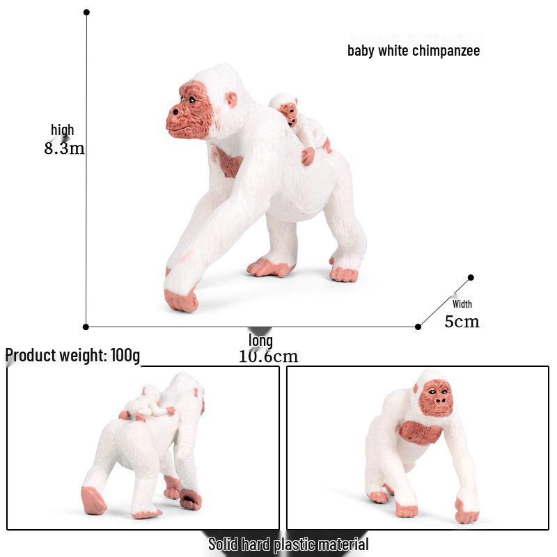Children's Cognitive Simulation Primate Model: Gorilla & Golden Snub-nosed Monkey Wildlife Toy