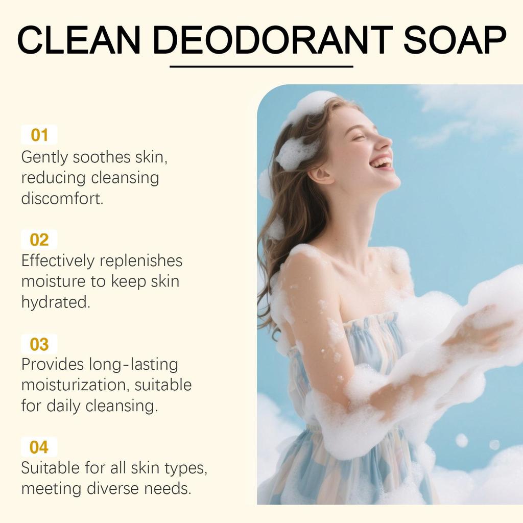 Persimmon Soap Bar for Body Odor Control, NaturalDeodorizingSoap for Eliminating Strong Smell, HandmadeBar Soap Deodorant Smooth Skin Deeply Cleansing