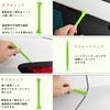 Vitzee Car Film Wrapping Stick Squeegee 3 Angled Squeegees for Gap Edge Folding Squeegee 3-Piece Set, Application,