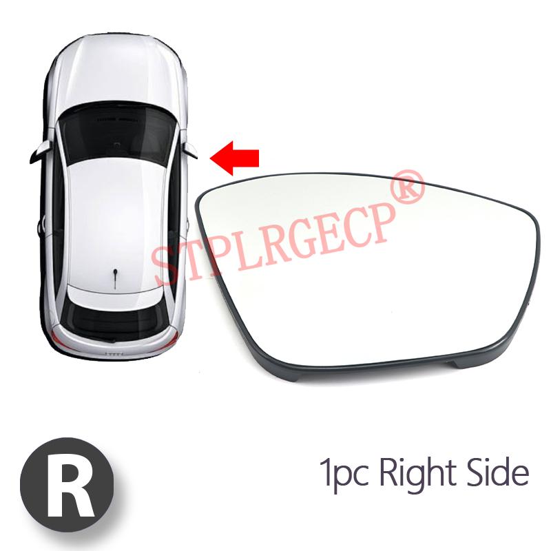 1 PC Door Wing Mirror Glass Heated Left Right Side Car-styling Rearview Mirror for Peugeot 208 2008 13-19 308 13-21