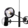 Toledo Black Hanging Lamp 4-Flat Black Lampshade E14