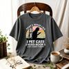 Thats What I Do Pet Cats Read Books and I Know Things TShirt Retro Sunset Reading Cat Silhouette Graphic Tee Bookworm Tops