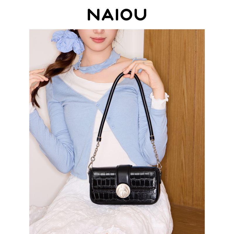 

Ms. NAII Work Clothing Original Design Special-Interest Shoulder Bag Midnight Black