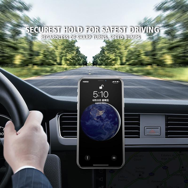 Magnetic car phone holder metal phone holder for Jeep JPB Renegade Wrangler jk Compass Grand Cherokee Gladiator AJW1