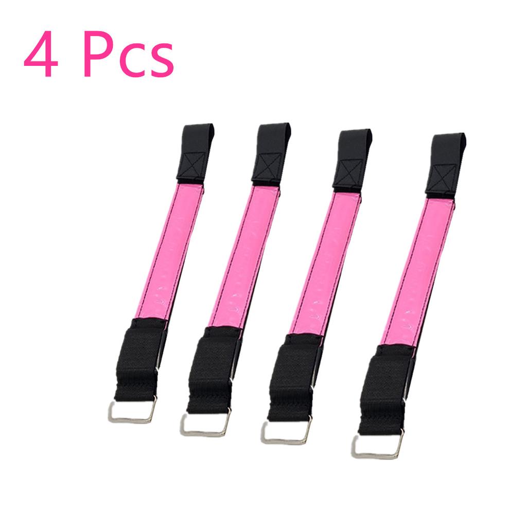 4x LED Flashing Light Wrist Band Glow Armband Reflector For Night Jogging Sports