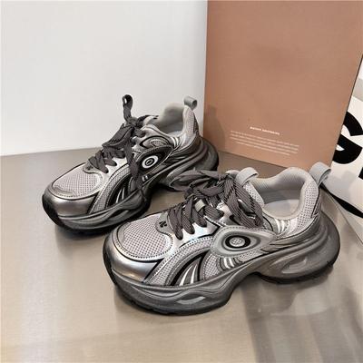 Spring and Autumn Daddy Shoes Women's Turbo Retro New Versatile Ins Trend Increase Platform Casual Sports Women's Shoes