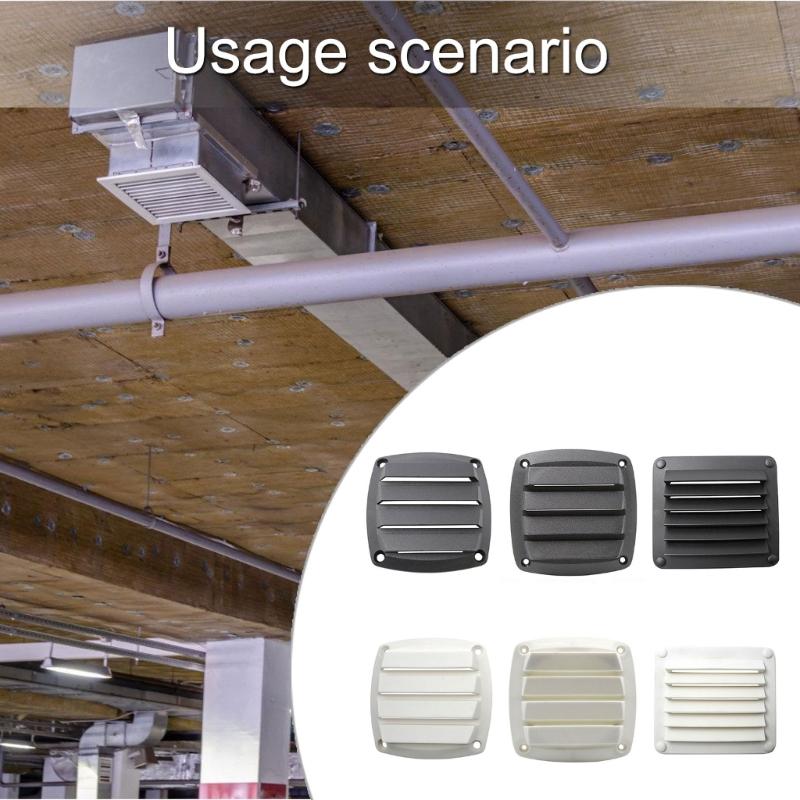 ABS Ventilation Window For Marine Cabin Motorhome Compartment Saltwater Resistant Adjustable Louver System Black White