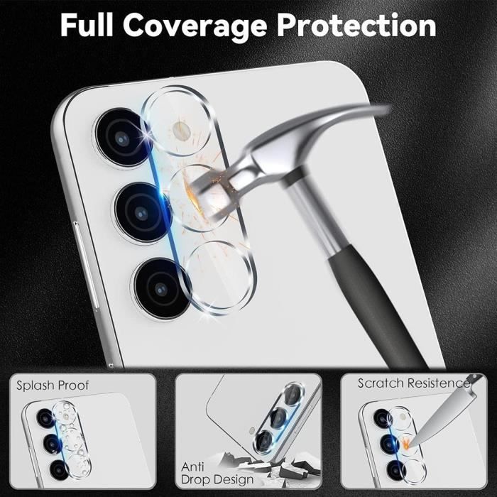 Verres Trempés - Booling - pour Samsung Galaxy S24 Plus - Protection Caméra - Anti-Rayures - Transparent