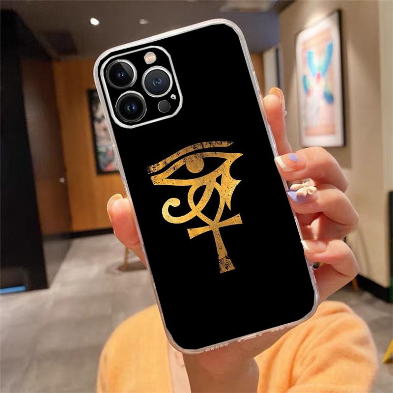 Phone Case For iphone 17 Pro Max Air 16 15 14 13 Pro Max 15 16 Pro 15Plus Egypt Nefertiti Anubis Pharaoh