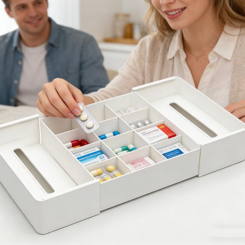 Custom Plastic Drawer Separator Box Extendable Style For Utensils Jewelry Cosmetics Management