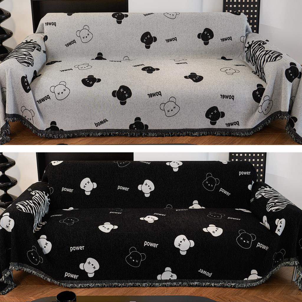 Neuer Cartoon Bär Sofabezug Stoff Ins Style Sofa Handtuchbezug Decke Vier Jahreszeiten Universal Voller Bezug Wendbarer Sofabezug Sand