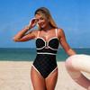 2026 Jednodílné plavky - Sexy přeshraniční bikiny pro ženy, Koupání v horkých pramenech, Zakrývající břicho a ukazující štíhlejší postavu
