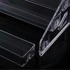 Display Rack Transparent Doll Storage Shelf Plastic Makeup Organizer Racks Desk Photo Card Anime Badge Shelves Table Accessories