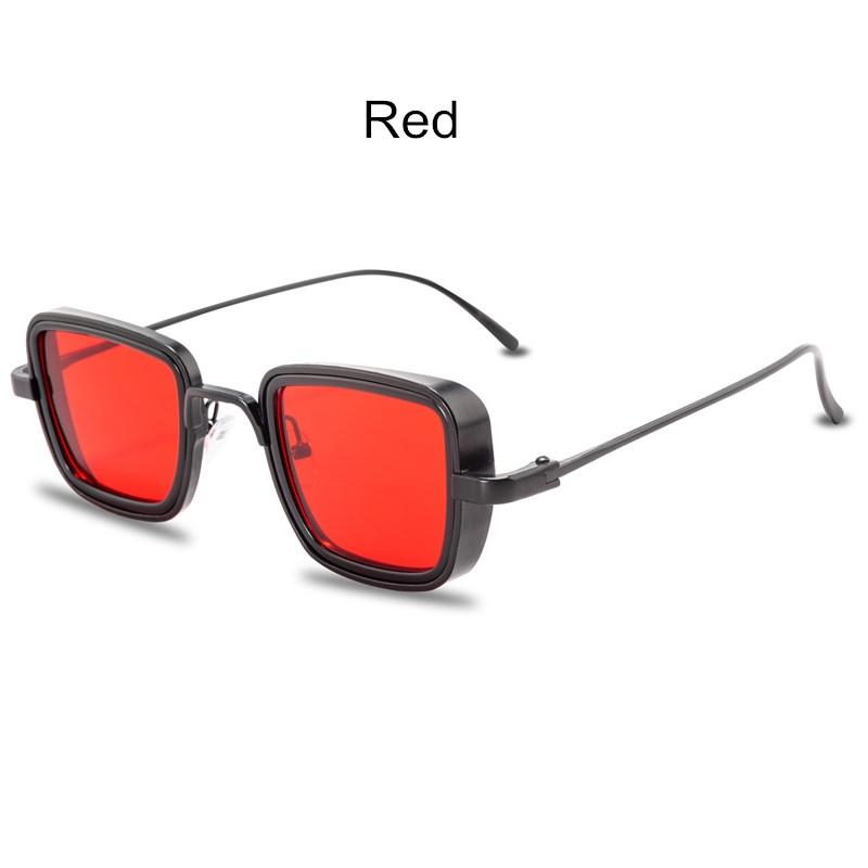 New Steampunk Sunglasses Fashion Men Women Brand Designer Vintage Square Metal Frame Sun Glasses Uv400 Eyewear