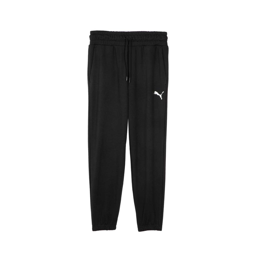 Puma Elevated Comfort Sweatpants With Logo Cuff Knit Sports Casual Pants Women Bottoms Black 686059-01