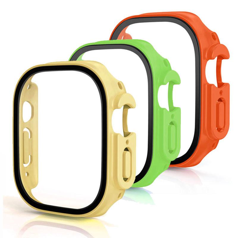 3Pack Tempered Glass+Case PC Bumper Screen Protector Cover for Apple Watch Ultra 3 49mm for iwatch series Ultra 3 2 1 49mm