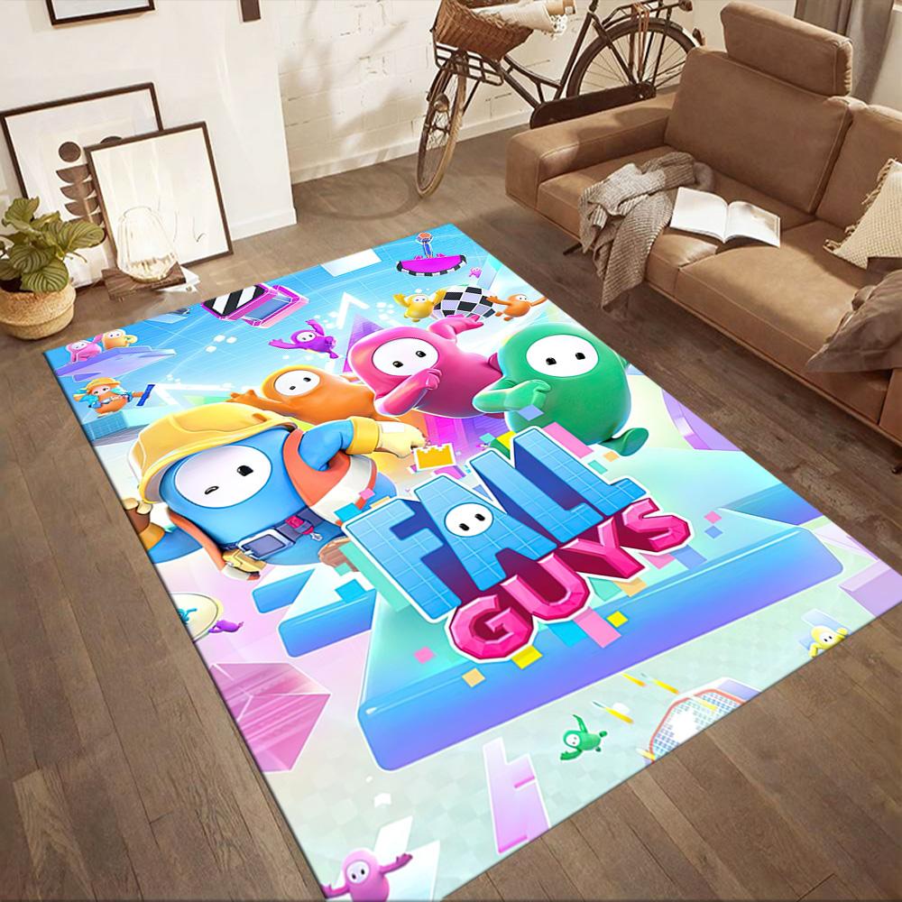 Fall Guys Adventure 1 Square rugs are a great choice for living rooms, bedrooms, home décor, and as gifts