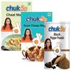 Chukde - Masala Chaat 100g, Chaap de Soia 100g și Piper Negru Pudră 50g - Amestec de Condimente Pudră pentru Mese Savuroase - Pachet Combo