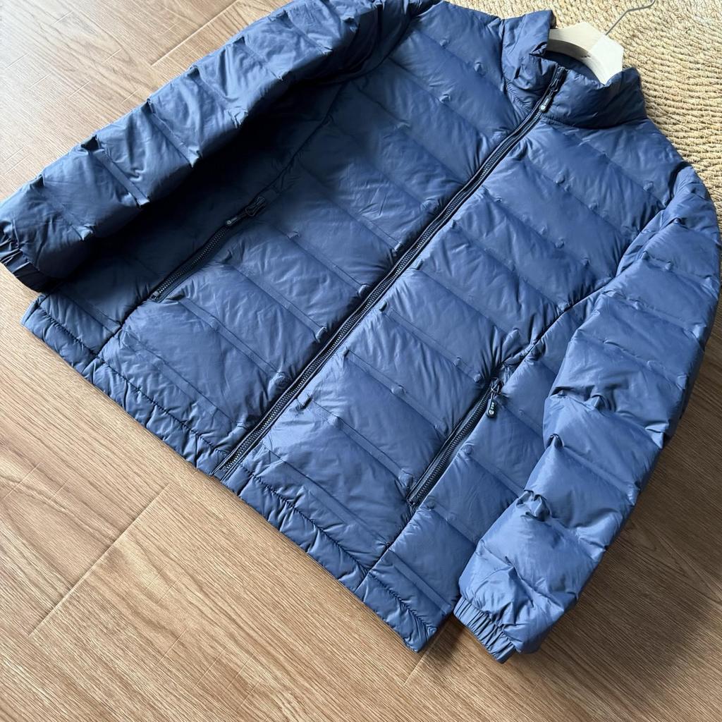 Men's Lightweight Winter Down Jacket - Essential Stand Collar for Outdoor & Commuting Warmth