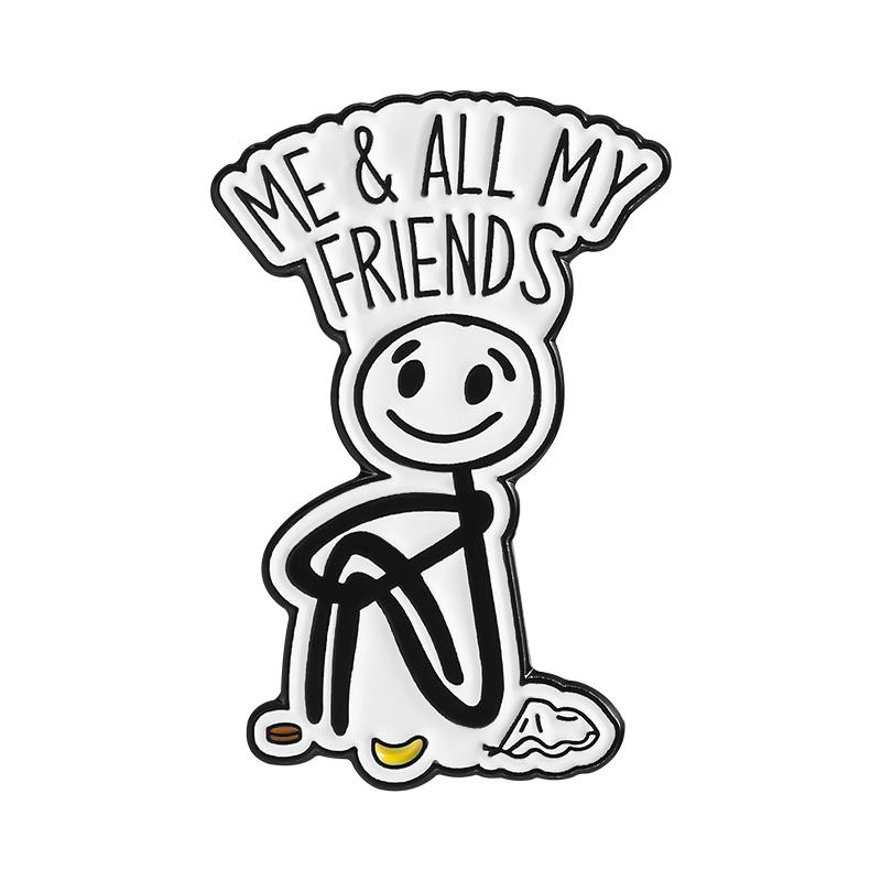 Painter Line Man Enamel Pins Custom TRUST ME I'M GRAPHIC DESIGNER Brooches Lapel Badges Clothes Funny Jewelry Gift for Friends