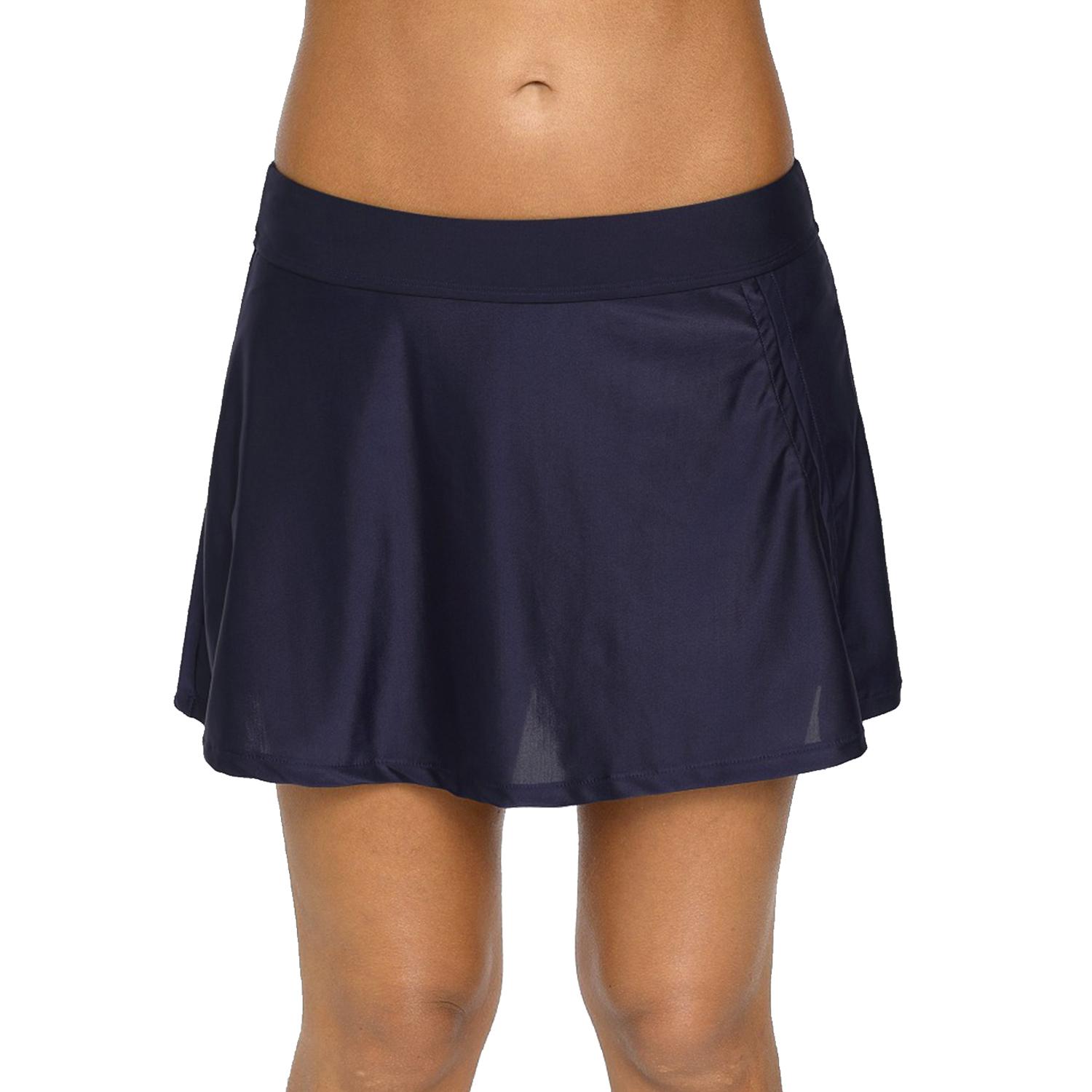 

Charmleaks Женщины Бикини Юбка Для Плавания Встроенные Короткие Плавки Трусы Купальники Танкини S темно-синий