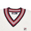 Fila Heritage Fashion Schlicht Klassisch Retro Lässiger Stil Bequem Vielseitig Strickpullover Damenpullover Wolke-Pilz-Weiß F11W618412FWT