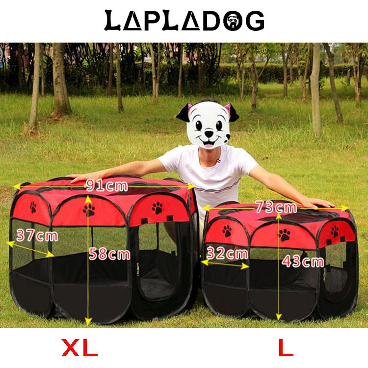 Fashion Dog Bed Kennel Puppy Lovely Cats House Dog Playpen Folding Portable Pet Fence Oxford Carrying Bag Pet Supply