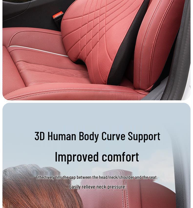 BYD Han Headrest & Lumbar Support: Neck Protection Pillow for DMi, DMp, and EV Versions