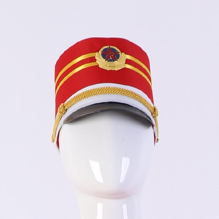 European Style Marches Band Hat Performances Party Show Drum Majors Hat for Kid