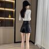 Women's PU Leather High Waist Shorts