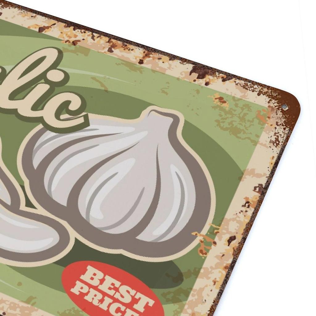 1-Pack Rusty Vintage Wall Plaque Metal, 20×30cm and 30×40cm, Aged Décor for Entryway, Studio or Dining Room