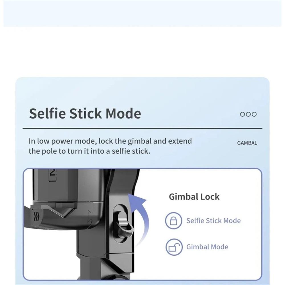 Universal Joint Stabilizer, Handheld Mobile Phone Selfie Stick Holder, With Fill Light, Bluetooth Follow Shooting Mode