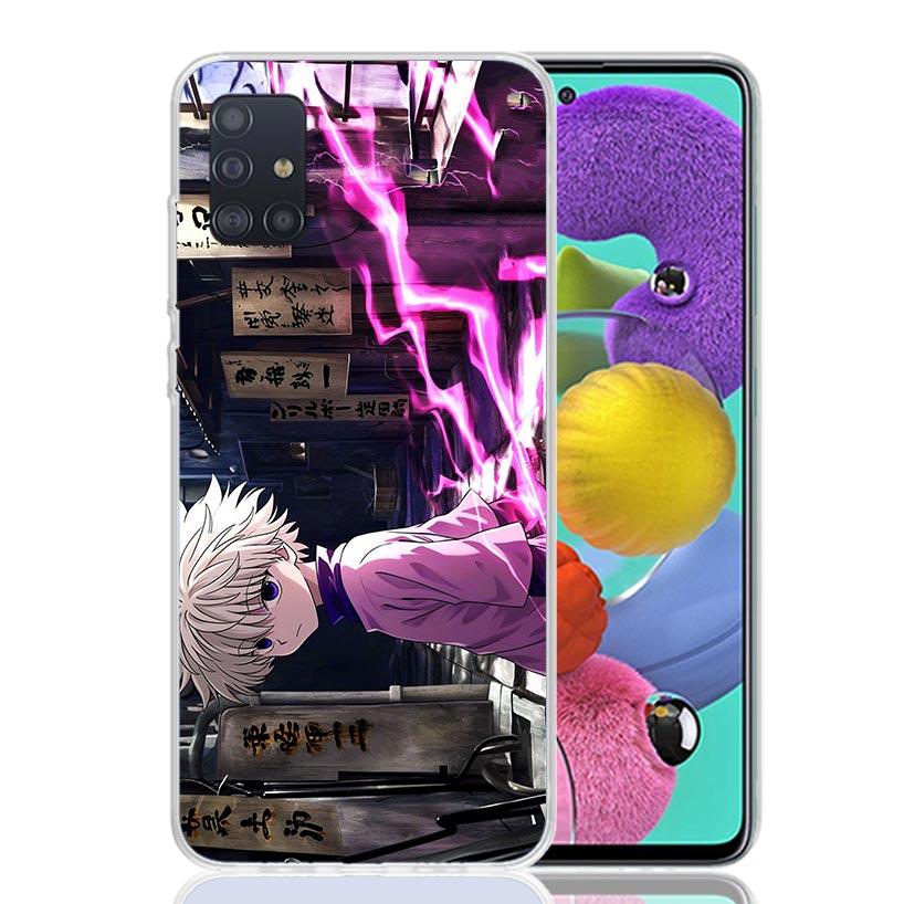 Huner X-Hunters Killua Phone Case For Samsung Galaxy A52 A32 A22 A12 A02S A50S A30S A51 A31 AA71 Note 20 Ultra 10 S10 Plus Galax