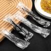 ZISIZ Disposable Plastic Crystal Spoon