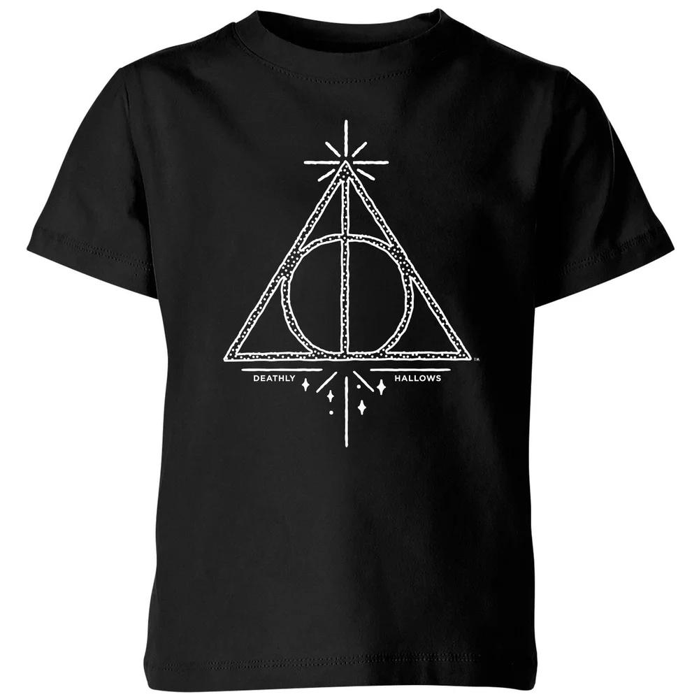 Harry Potter Deathly Hallows Kids  T-Shirt - Black - 3-4 Years 110