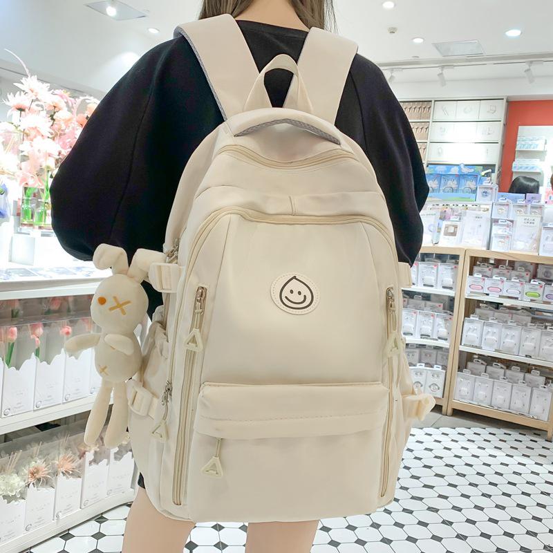 

2023 Fashionable Student Backpack - Japanese and Korean Style for Middle, High School, and College Students 33*18*45 cm