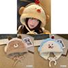 Plush Yellow Duck Beanie Hat For Women Winter Thermal Headwear Ear Coverage