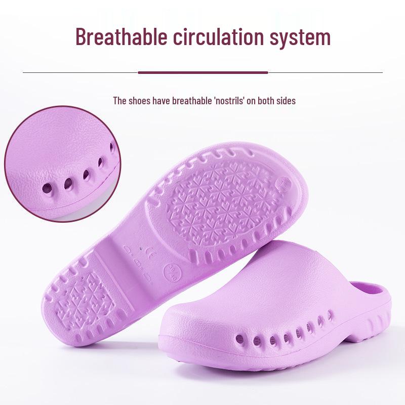 Waterproof Non-Slip Surgical Shoes for Doctors and Nurses – Closed-Toe Protective Slippers for Hospital, Laboratory, and ICU Use