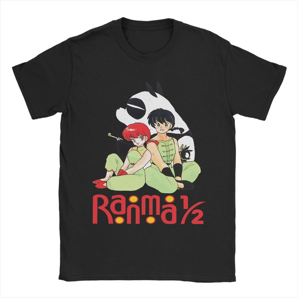 Men Women Fashion Genma panda Ranma 1-2 p-chan Tee T Shirt Pure Cotton T-shirts Clothing