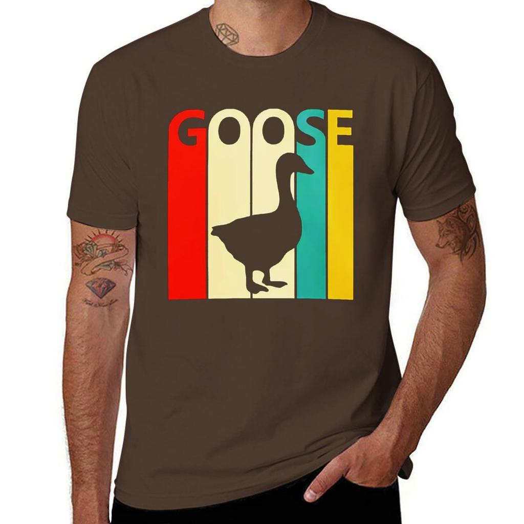 Goose Band T-Shirt Anime Clothes Cute Tops for a Boy Oversizeds Mens Graphic T-shirts Hip Hop