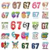 50Pcs Funny 67 Graffiti Stickers Six Seven Creative Cartoon Decal Diy Luggage Phone Guitar Cup Skateboard Waterproof Sticker