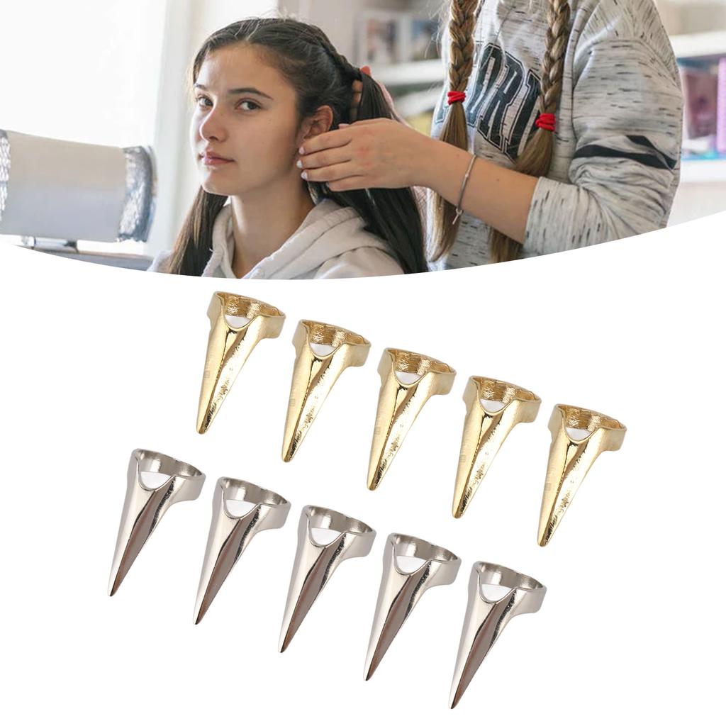 10PCS Hair Parting Ring Hair Selecting Tool for Halloween Cosplay Sectioning Hair Extensions Braiding Hair Styling