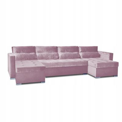 Varius BIG Corner Sofa Bed with Sleeping Containers Family Furniture Powder Pink